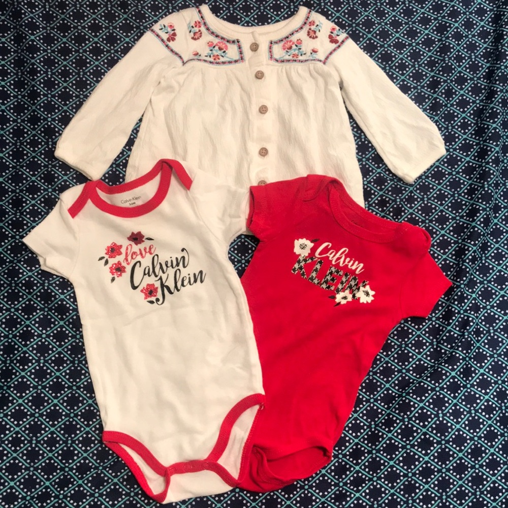 Infant Girls' Calvin Klein Tops and Sweater